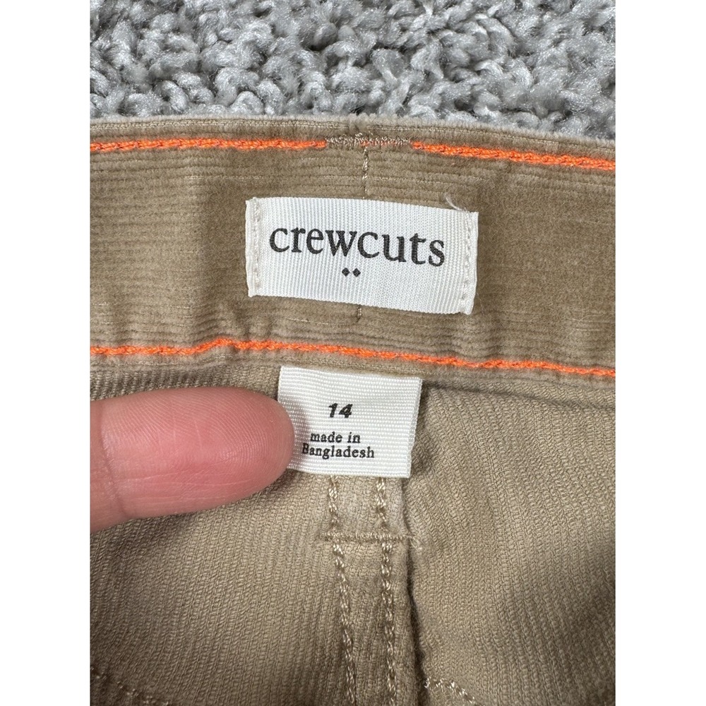 Crewcuts J Crew Girls Corduroy Pants Straight Leg Beige Casual Size 14 - Picture 4 of 8